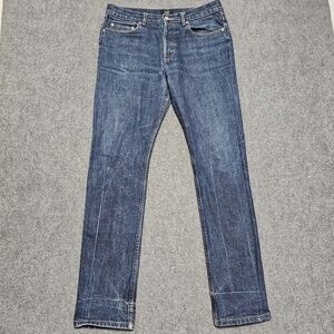 APC Standard Jean Droit Etroit FR Selvedge Denim Jeans Mens 32x34 Straight WOW